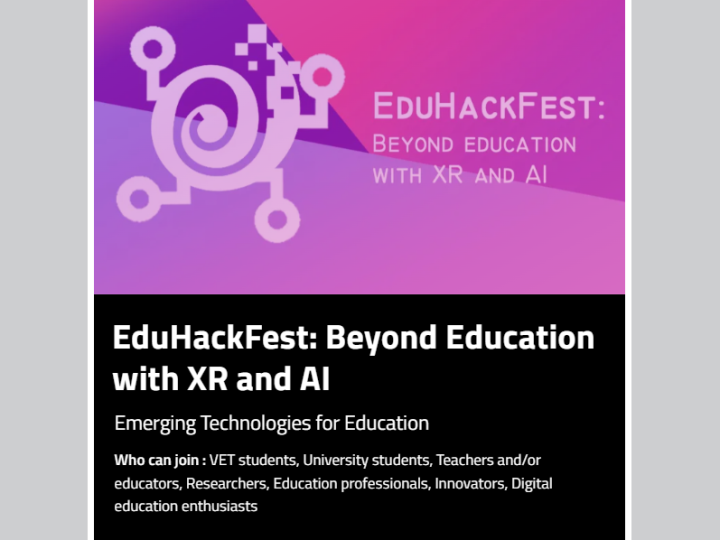 EduHackFest: Más allá de la educación con XR y AI – hackatón e-DIPLOMA para co-diseñar la plataforma de e-learning de próxima generación